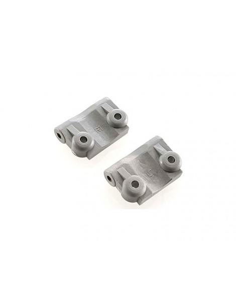 Traxxas Mounts, suspension arm (rear) (+/- 1deg) (l&r) (grey)