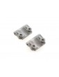 Traxxas Mounts, suspension arm (rear) (+/- 1deg) (l&r) (grey)