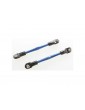 Traxxas Turnbuckles, aluminum (blue-anodized), toe links, 59mm (2)