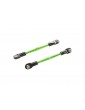 Traxxas Turnbuckles, aluminum (green-anodized), toe links, 59mm (2)