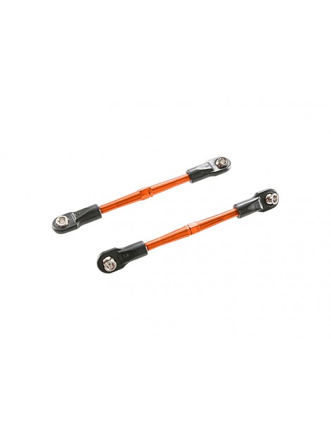 Traxxas Turnbuckles, aluminum (orange-anodized), toe links, 59mm (2)