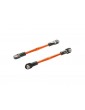 Traxxas Turnbuckles, aluminum (orange-anodized), toe links, 59mm (2)