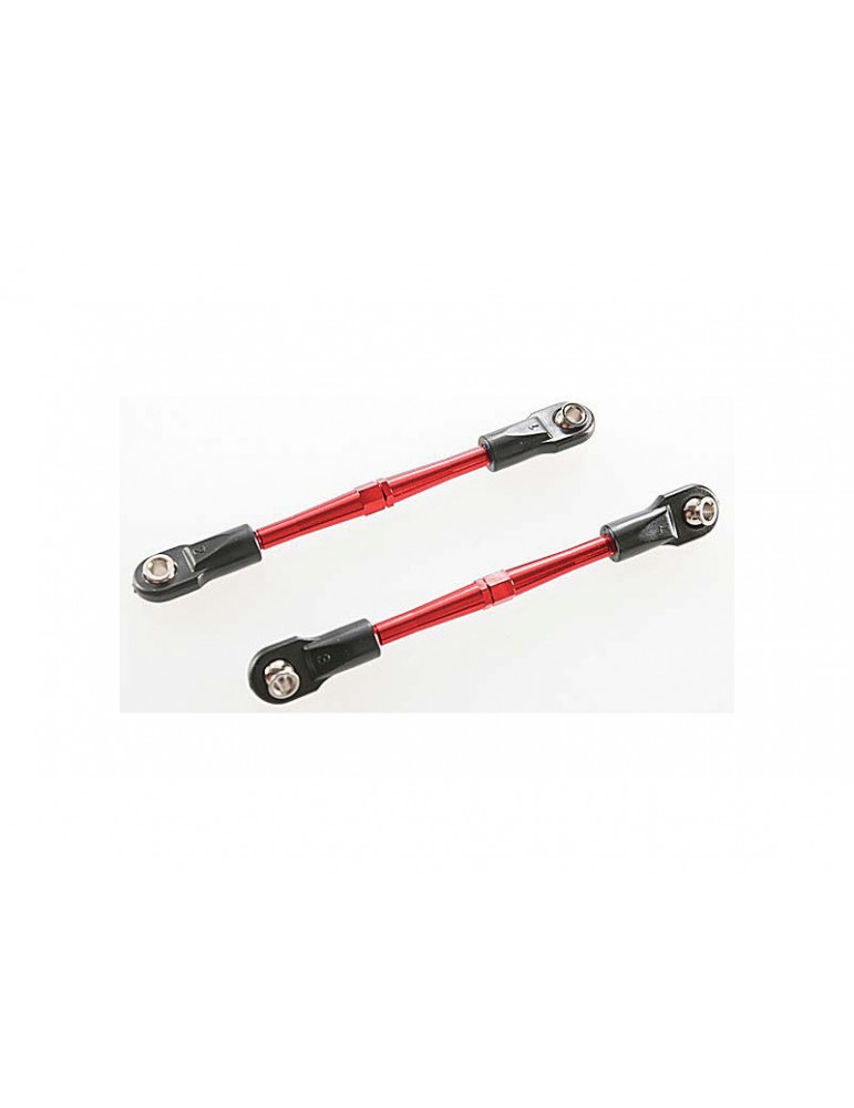 Traxxas Turnbuckles, aluminum (red-anodized), toe links, 59mm (2)