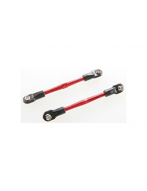Traxxas Turnbuckles, aluminum (red-anodized), toe links, 59mm (2)