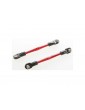 Traxxas Turnbuckles, aluminum (red-anodized), toe links, 59mm (2)