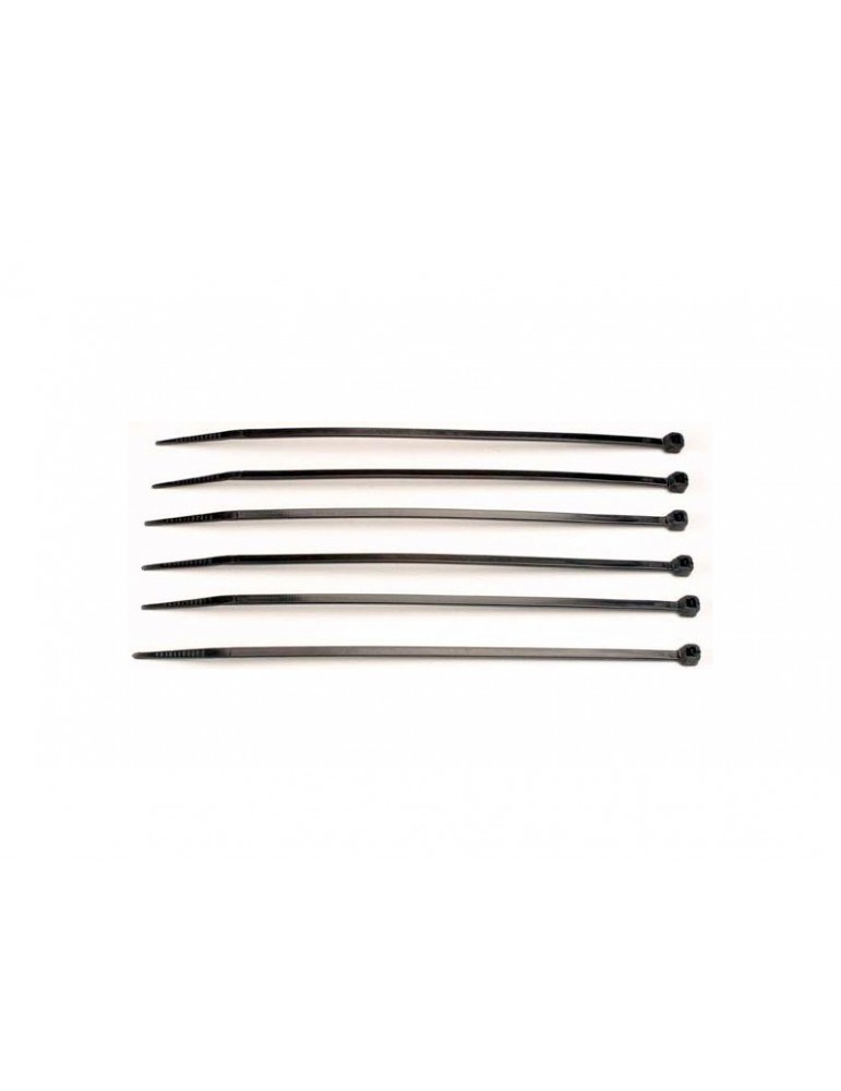 Traxxas Cable ties, medium (black) (6)