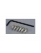Traxxas Screws, 3x10mm caphead machine (hex drive) (6)/ lockwashers (6)