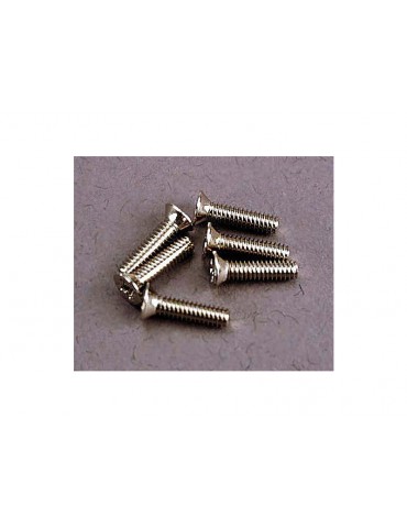 Traxxas Screws, 2x8mm countersunk machine (6)