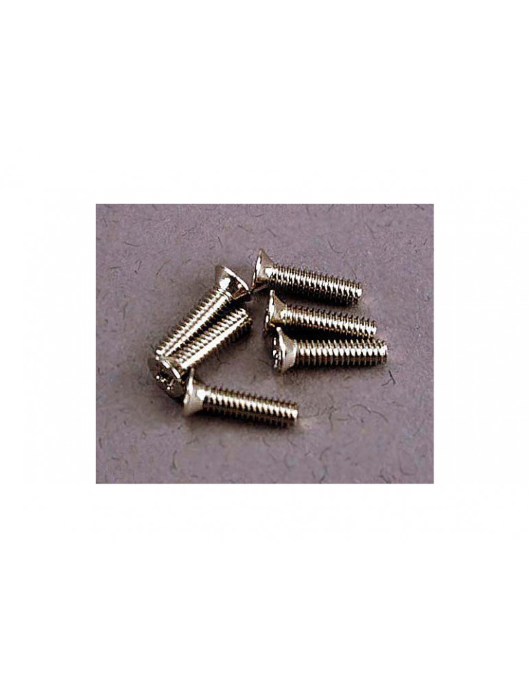 Traxxas Screws, 2x8mm countersunk machine (6)