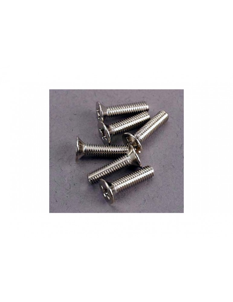 Traxxas Screws, M3x12mm countersunk machine (6)