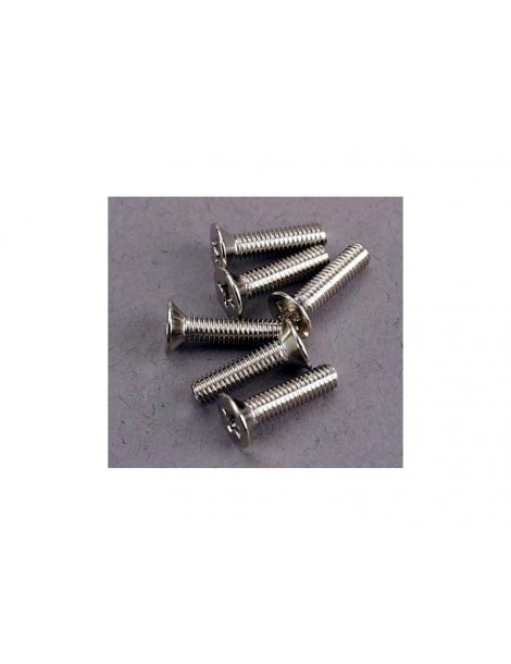 Traxxas Screws, M3x12mm countersunk machine (6)