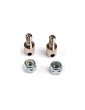 Traxxas Rod guides (2)/ 3mm nylon locknuts (2)