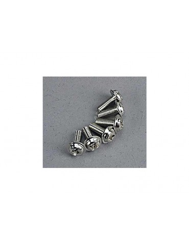 Traxxas Motor screws (3x8mm washerhead machine) (6)