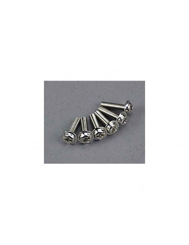 Traxxas Screws, 3x12mm washerhead machine (6)