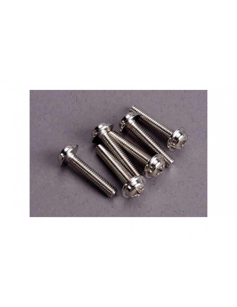 Traxxas Screws, 3x15mm washerhead machine (6)