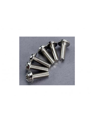 Traxxas Screws, M3x10mm washerhead machine (6)