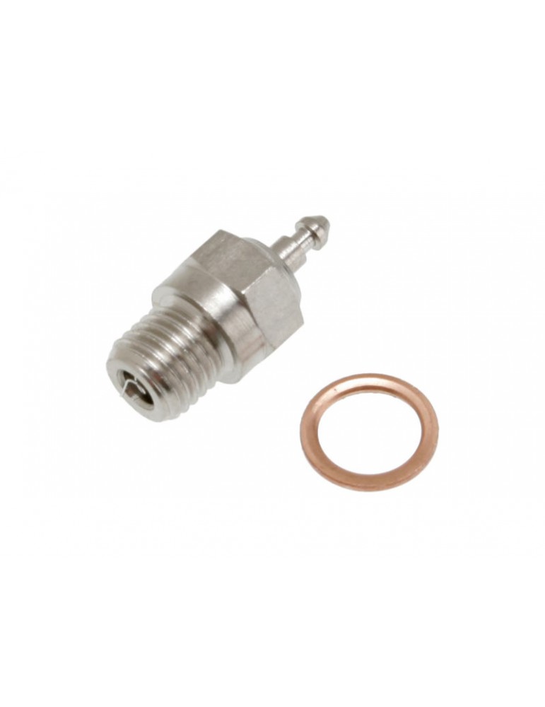 Traxxas Glow plug, super-duty (long-medium)/gasket Traxxas Glow plug, super-duty (long-medium)/gasket