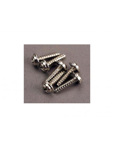 Traxxas Screws, 3x12mm washerhead self-tapping (6)