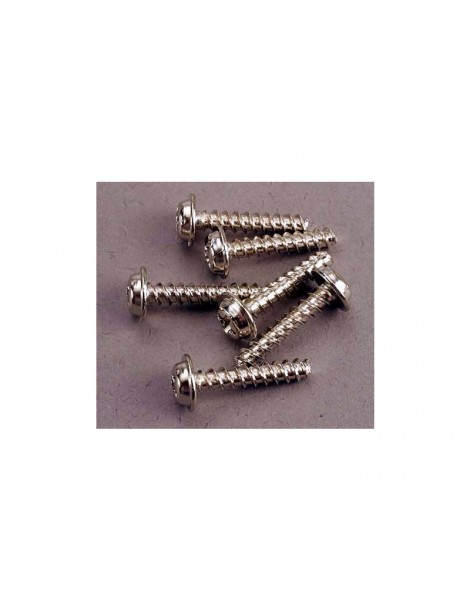 Traxxas Screws, 3x15mm washerhead self-tapping (6)