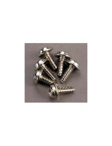 Traxxas Screws, 3x8mm washerhead self-tapping (6)