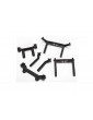 Traxxas Body mounts, front & rear/ body mount posts