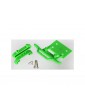 Traxxas Bumper, front / bumper mount, front (green)