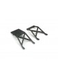 Traxxas Skid plates, front & rear (black)