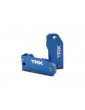 Traxxas Caster blocks, 30-degree, blue-anodized 6061-T6 aluminum (left & right)