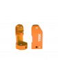 Traxxas Caster blocks, 30-degree, orange-anodized 6061-T6 aluminum (left & right)