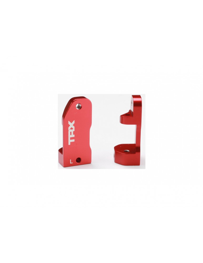 Traxxas Caster blocks, 30-degree, red-anodized 6061-T6 aluminum (left & right)