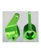 Traxxas Steering blocks, 6061-T6 aluminum (green-anodized)