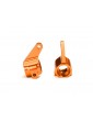 Traxxas Steering blocks, 6061-T6 aluminum (orange-anodized)