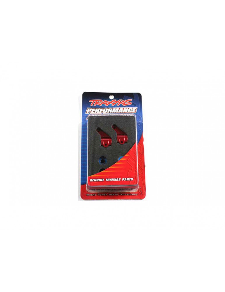 Traxxas Steering blocks, 6061-T6 aluminum (červené-anodized)