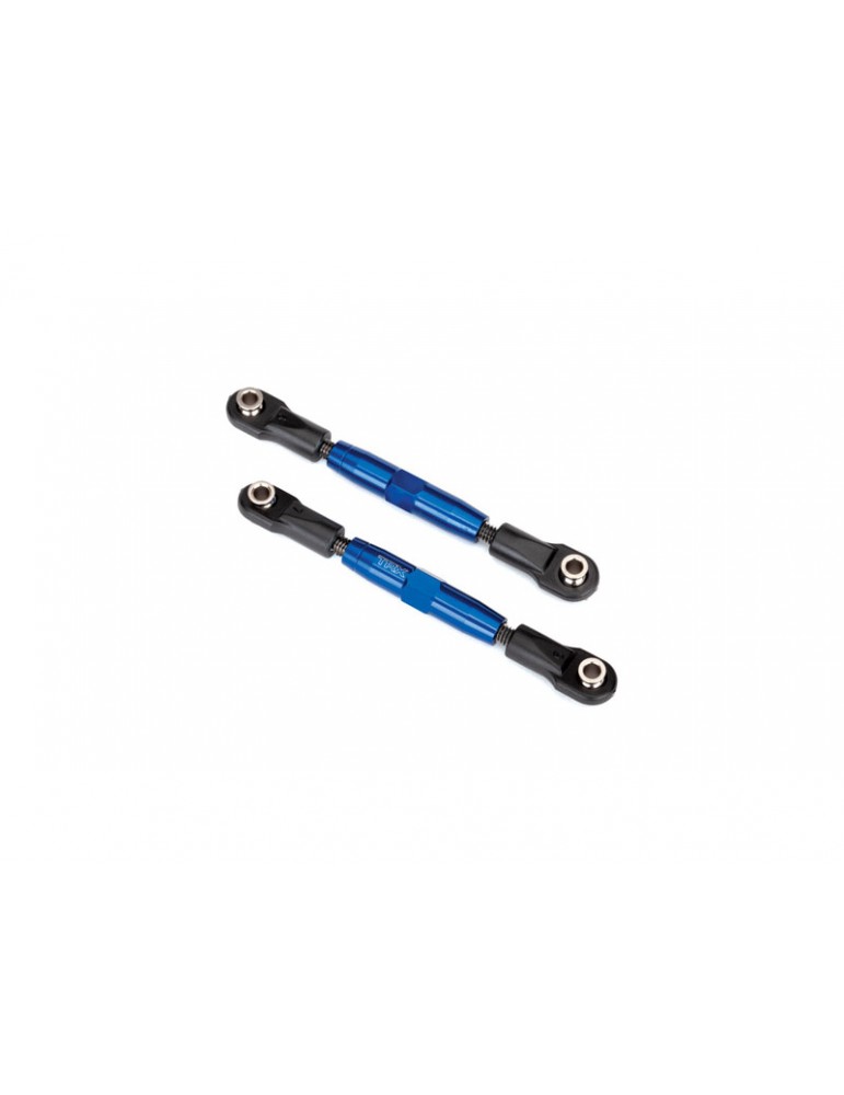 Traxxas Camber links, tubes, 7075-T6 aluminum (blue-anodized) (83mm) (2)/ rod ends