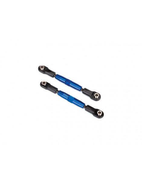 Traxxas Camber links, tubes, 7075-T6 aluminum (blue-anodized) (83mm) (2)/ rod ends