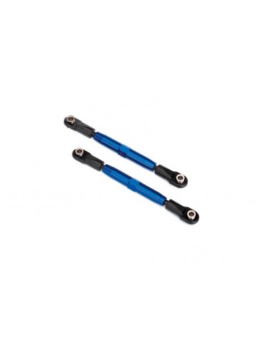 Traxxas Camber links, tubes, 7075-T6 aluminum (blue-anodized) (73mm) (2)/ rod ends