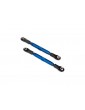Traxxas Camber links, tubes, 7075-T6 aluminum (blue-anodized) (73mm) (2)/ rod ends