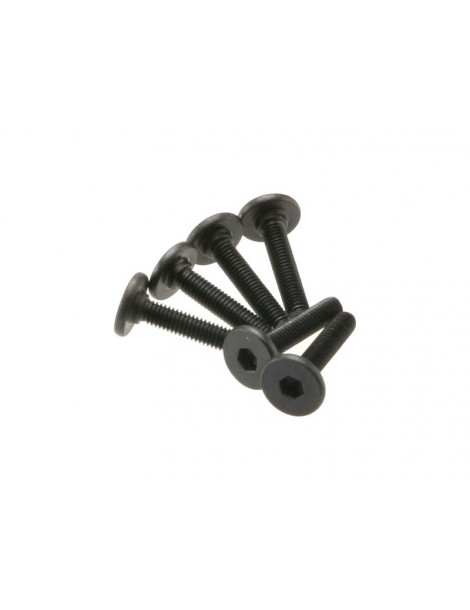 Traxxas Screws, 3x15mm flat-head machine (hex drive) (6)