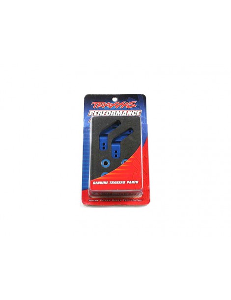 Traxxas Stub axle carriers, 6061-T6 aluminum (blue-anodized)