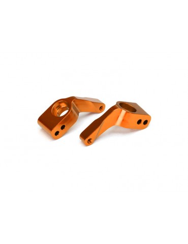 Traxxas Stub axle carriers, 6061-T6 aluminum (orange-anodized)