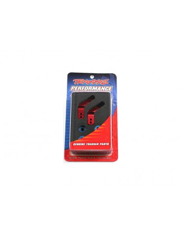 Traxxas Stub axle carriers, 6061-T6 aluminum (red-anodized)