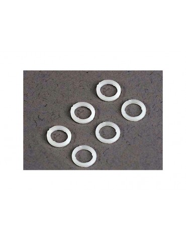 Traxxas White plastic washers (5x8x1.0mm) (6)