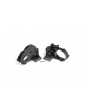 Traxxas Gearbox halves (l&r) (black) w/ idler gear shaft