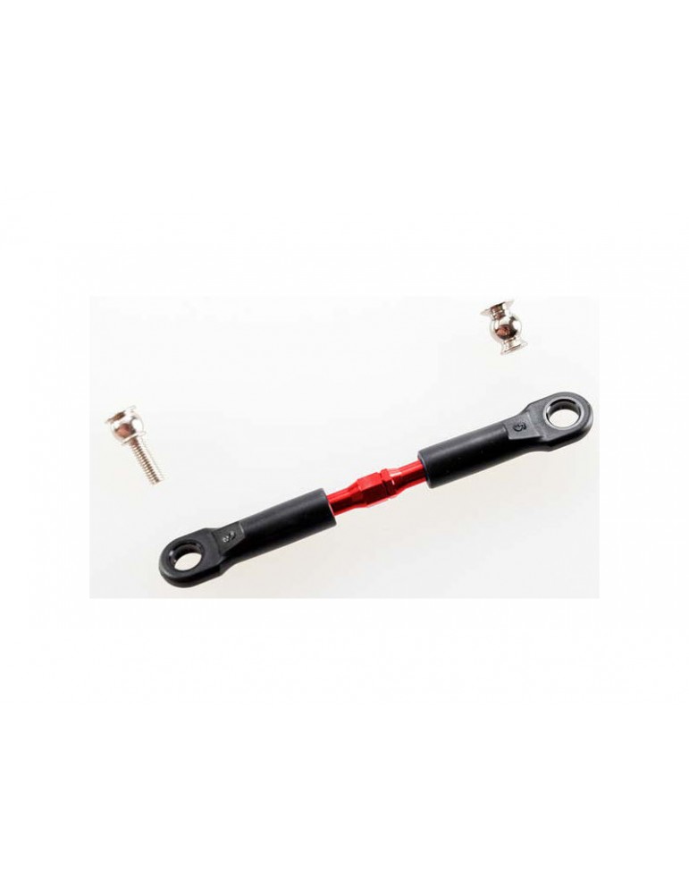Traxxas Turnbuckle, aluminum (red-anodized), 39mm/ hollow balls (2)