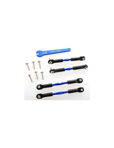Traxxas Turnbuckles, aluminum (blue-anodized), camber links, front, 39mm (2), rear, 49mm (2)