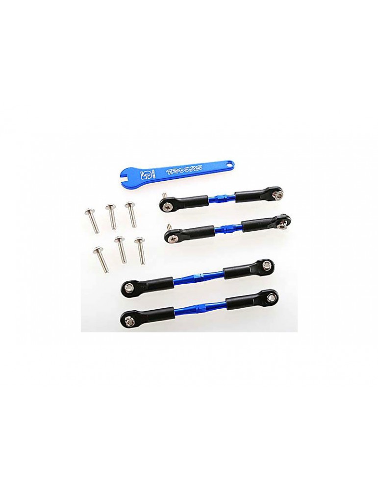 Traxxas Turnbuckles, aluminum (blue-anodized), camber links, front, 39mm (2), rear, 49mm (2)