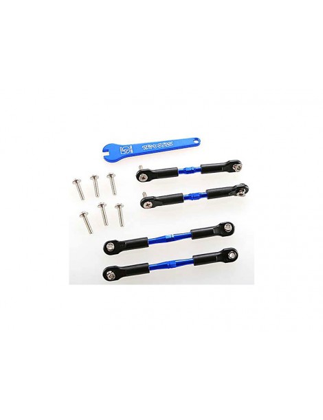 Traxxas Turnbuckles, aluminum (blue-anodized), camber links, front, 39mm (2), rear, 49mm (2)