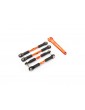 Traxxas Turnbuckles, aluminum (orange-anodized), camber links, front, 39mm (2), rear, 49mm (2)