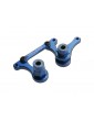 Traxxas Steering bellcranks, drag link (blue-anodized T6 aluminum)