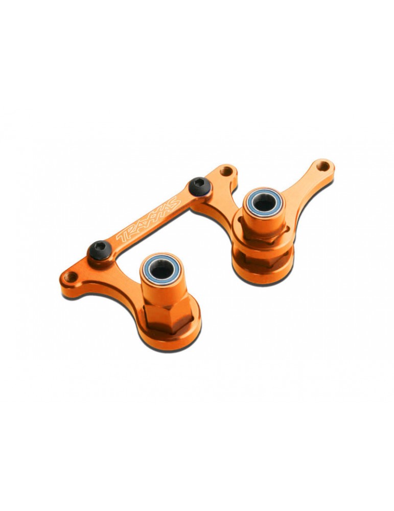 Traxxas Steering bellcranks, drag link (orange-anodized 6061-T6 aluminum)
